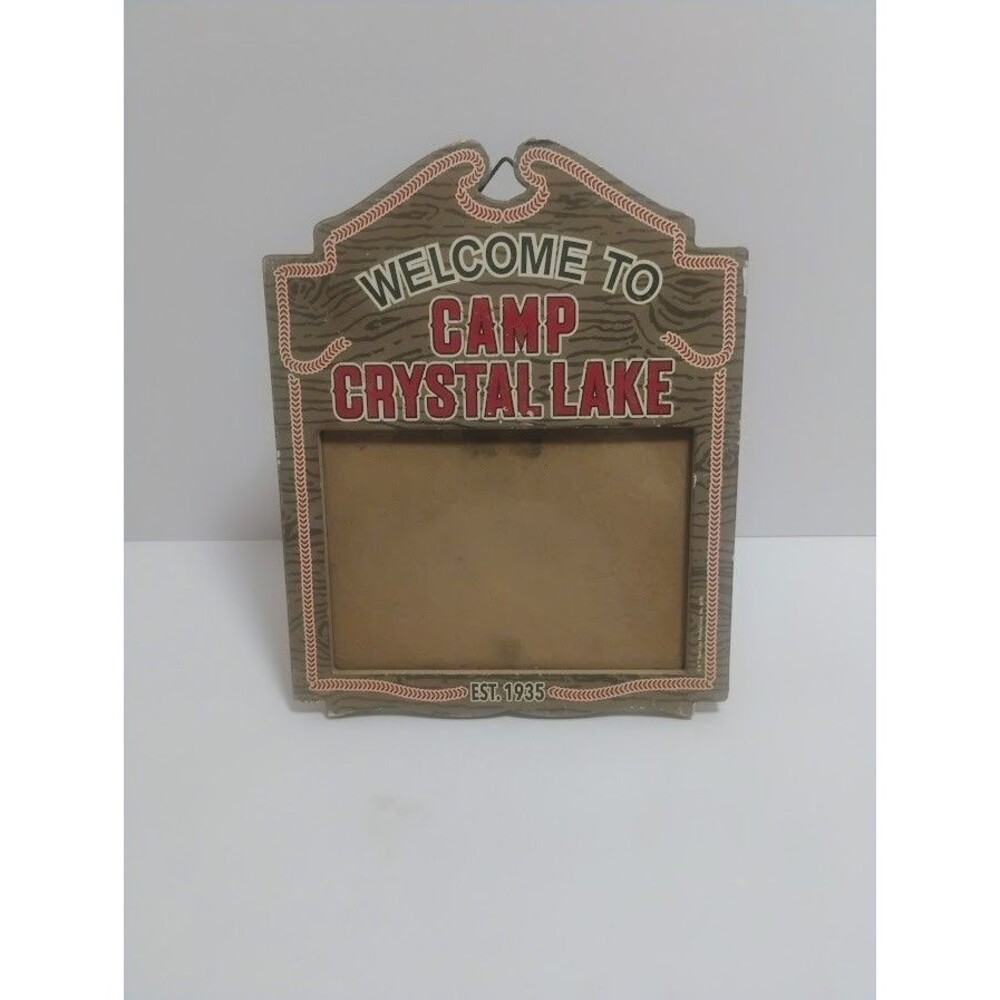 OPEN ROADS BRAND SPIRIT HALLOWEEN CAMP CRYSTAL LAKE PHOTO PICTURE FRAME